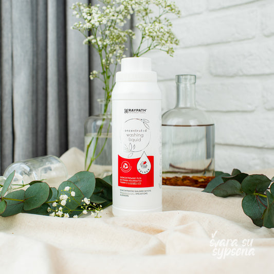 Concentrated detergent with nanosilver