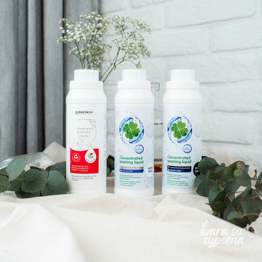 Koncentruotas skalbiklis su nanosidabru